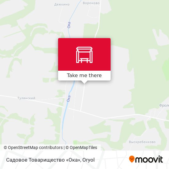 Садовое Товарищество «Ока» map