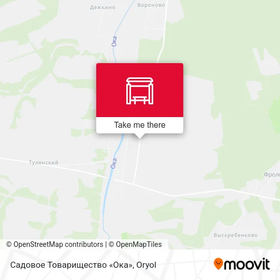Садовое Товарищество «Ока» map