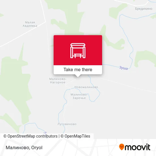 Малиново map