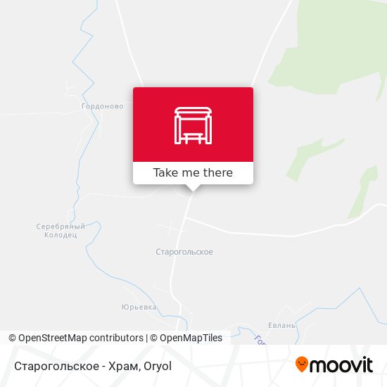 Старогольское - Храм map