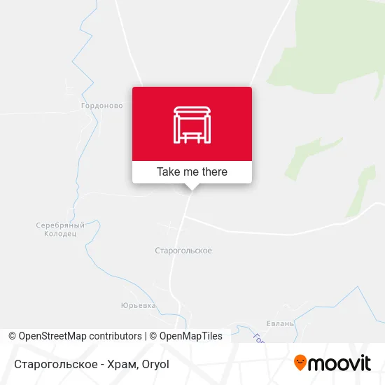 Старогольское - Храм map