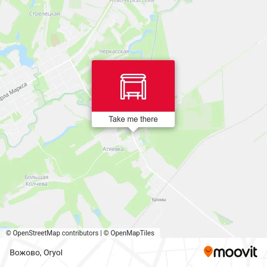 Вожово map