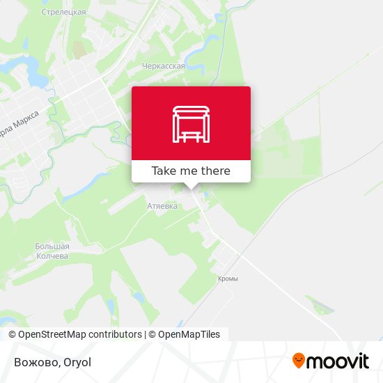 Вожово map