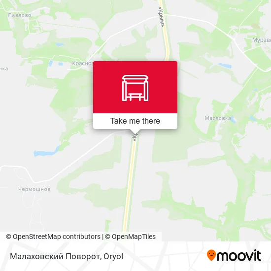 Малаховский Поворот map