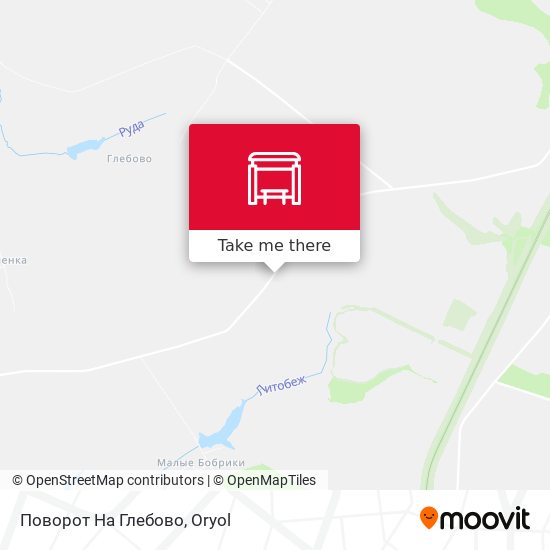 Поворот На Глебово map