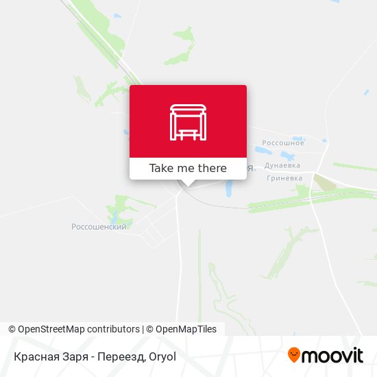 Красная Заря - Переезд map