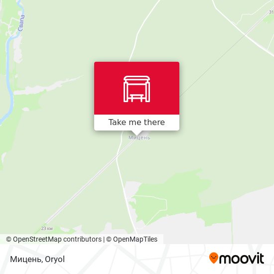 Мицень map