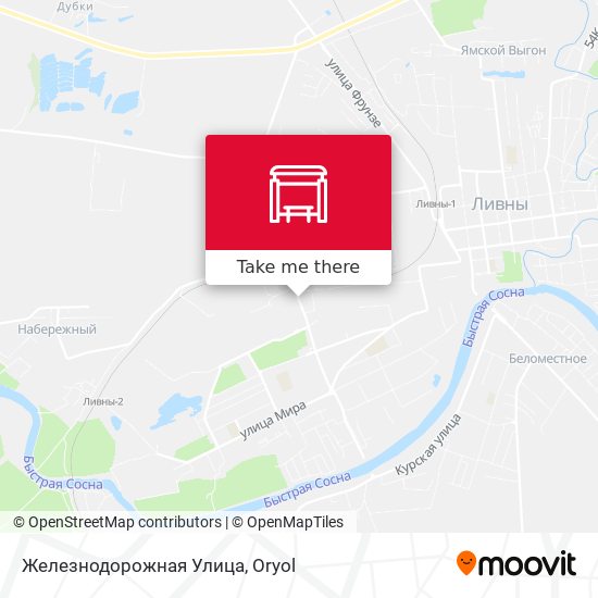 Железнодорожная Улица map