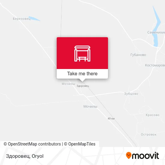 Здоровец map