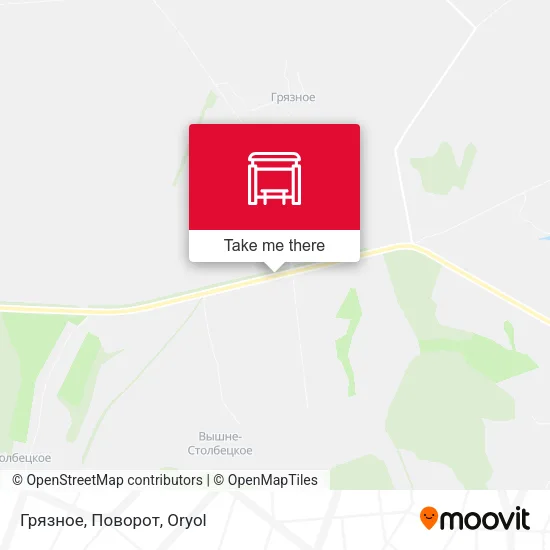 Грязное, Поворот map