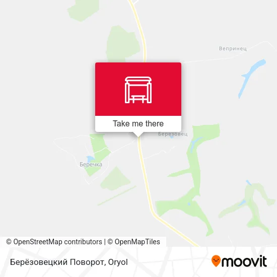 Берёзовецкий Поворот map
