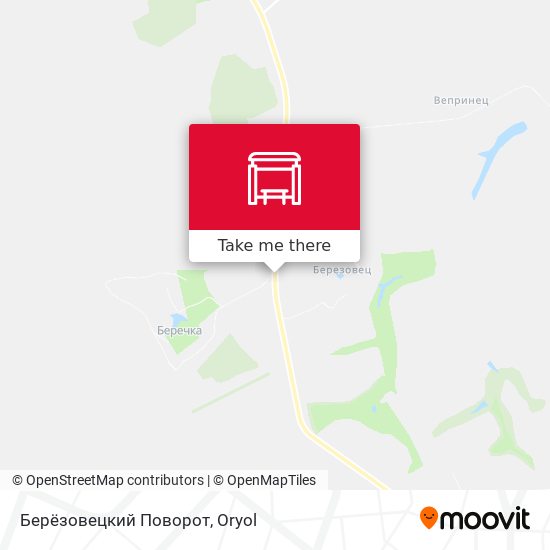 Берёзовецкий Поворот map