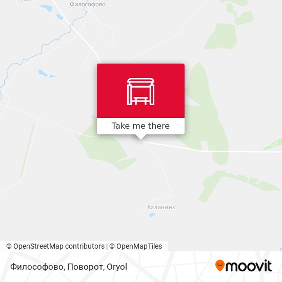Философово, Поворот map