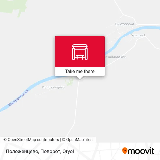Положенцево, Поворот map