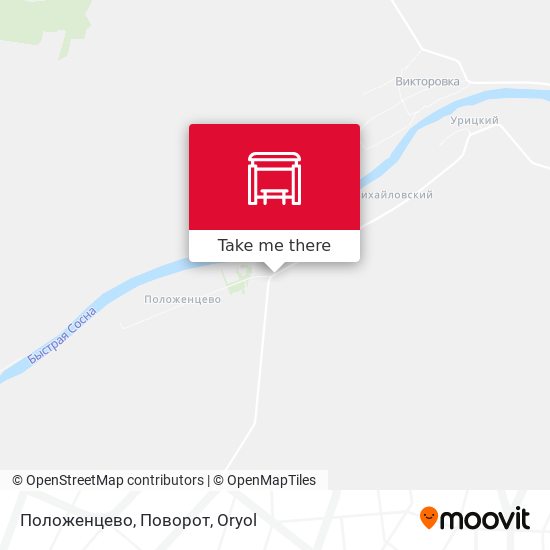 Положенцево, Поворот map