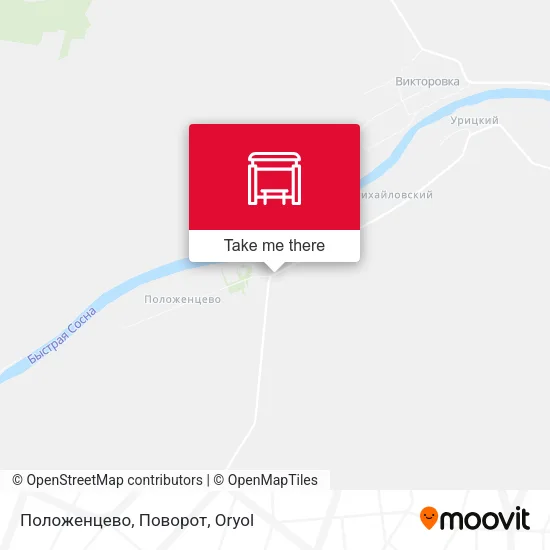 Положенцево, Поворот map