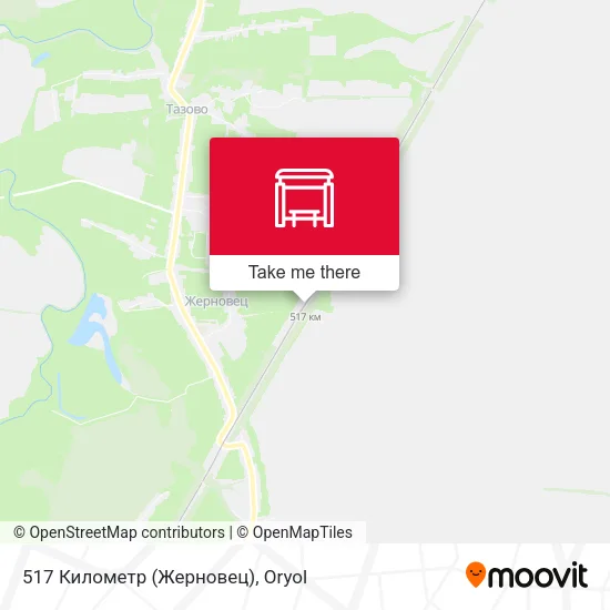517 Километр (Жерновец) map