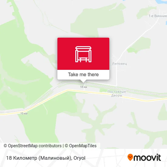 18 Километр (Малиновый) map