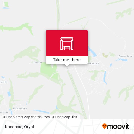 Косоржа map