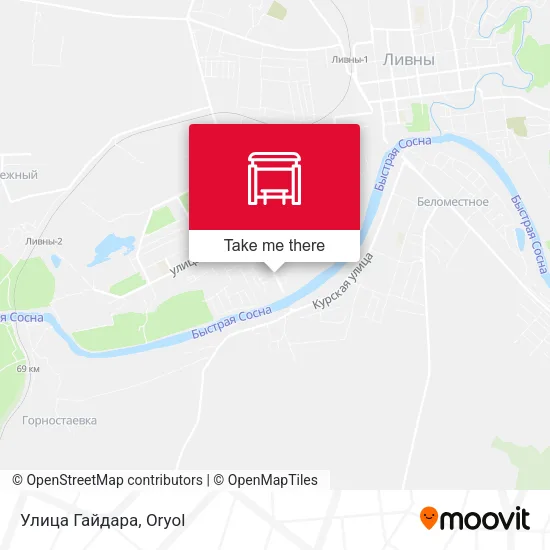 Улица Гайдара map
