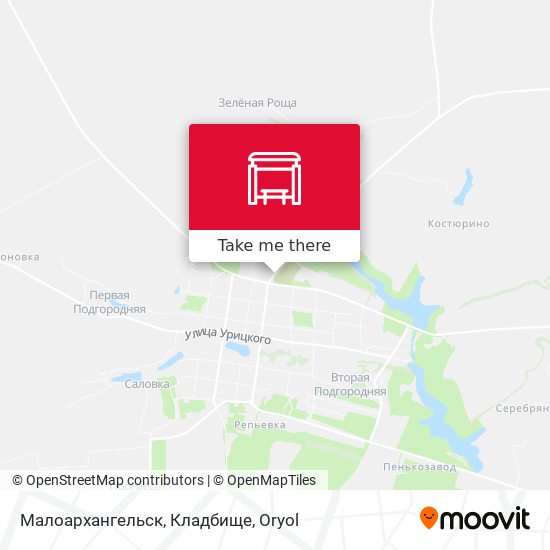 Малоархангельск, Кладбище map