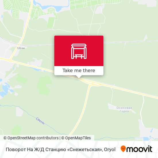 Поворот На Ж / Д Станцию «Снежетьская» map