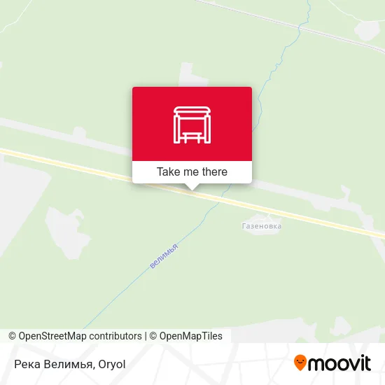 Река Велимья map