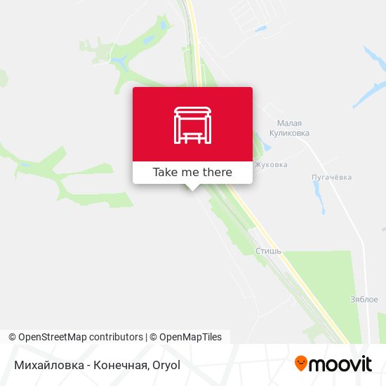 Михайловка - Конечная map