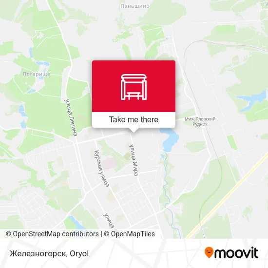 Железногорск map
