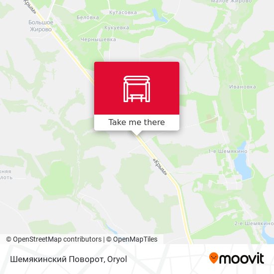 Шемякинский Поворот map
