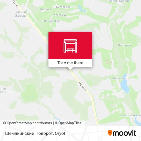 Шемякинский Поворот map