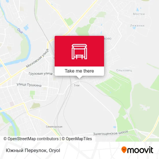 Южный Переулок map