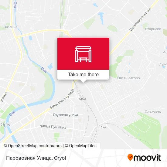 Паровозная Улица map