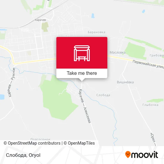 Слобода map