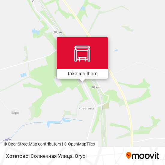 Хотетово, Солнечная Улица map