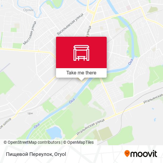 Пищевой Переулок map