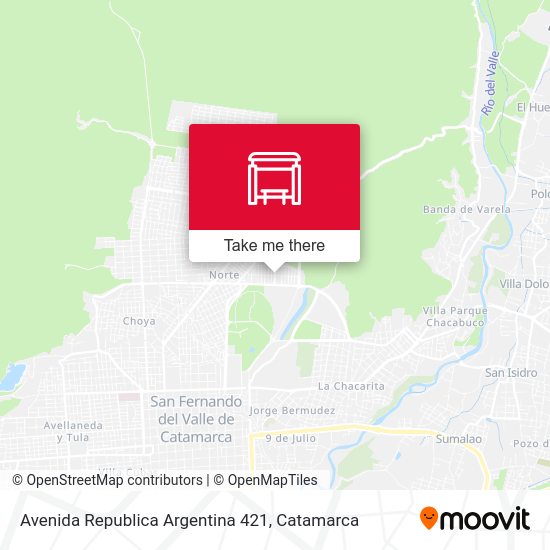 Mapa de Avenida Republica Argentina 421