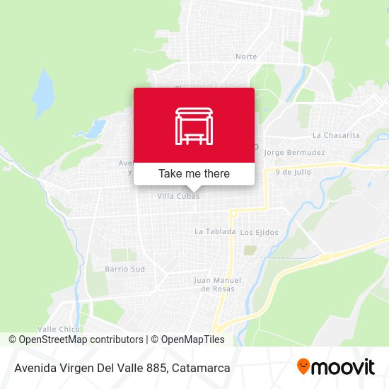 Mapa de Avenida Virgen Del Valle 885