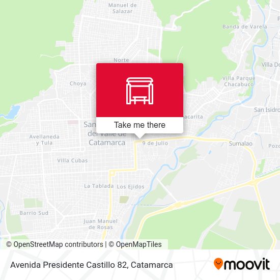 Mapa de Avenida Presidente Castillo 82