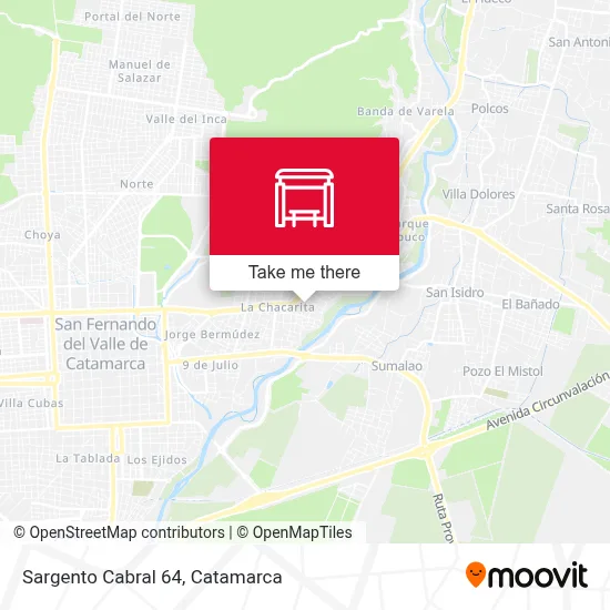 Sargento Cabral 64 map