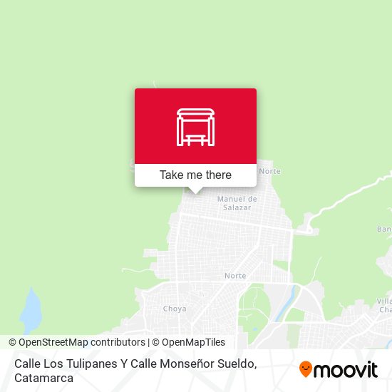 Mapa de Calle Los Tulipanes Y Calle Monseñor Sueldo