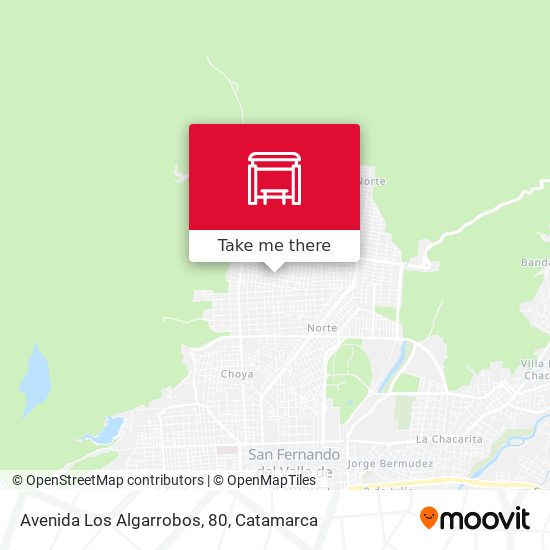 Mapa de Avenida Los Algarrobos, 80