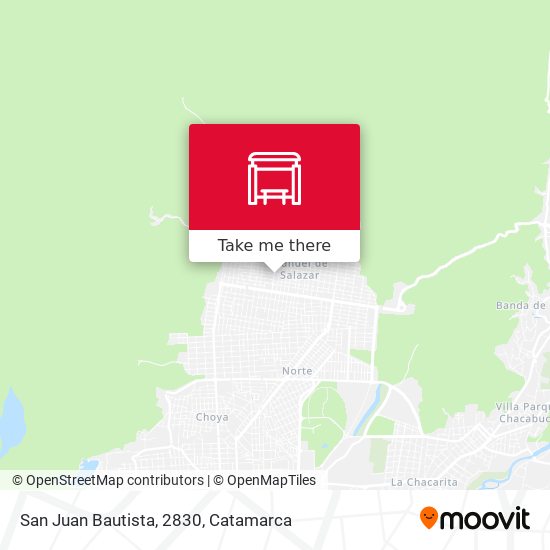 San Juan Bautista, 2830 map