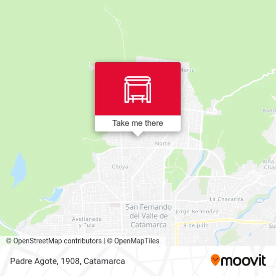 Padre Agote, 1908 map