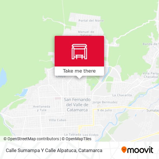 Mapa de Calle Sumampa Y Calle Alpatuca