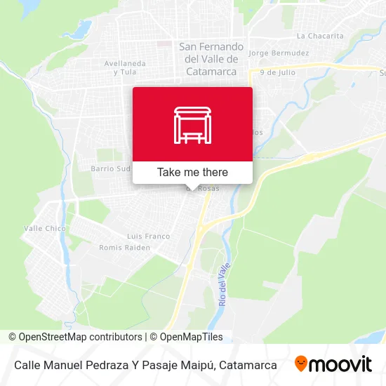 Calle Manuel Pedraza Y Pasaje Maipú map