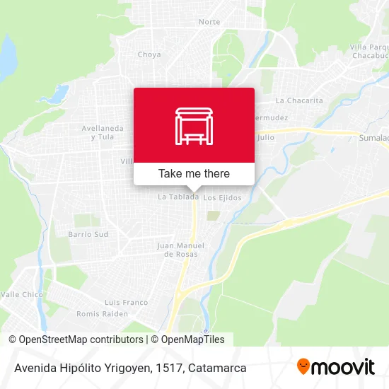 Avenida Hipólito Yrigoyen, 1517 map