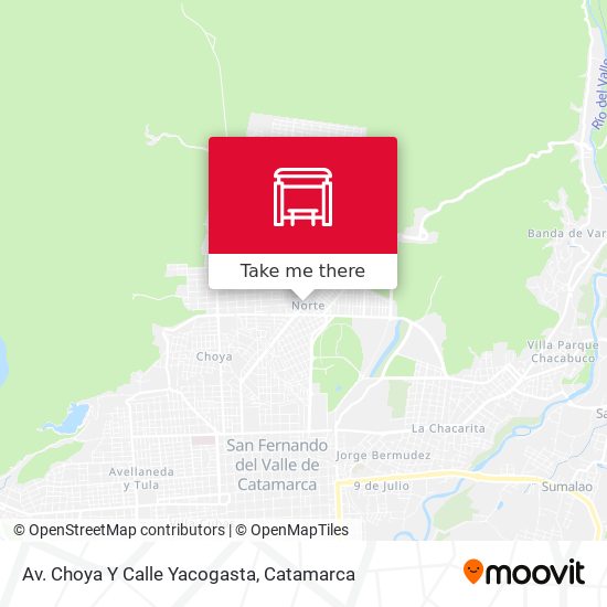 Av. Choya Y Calle Yacogasta map