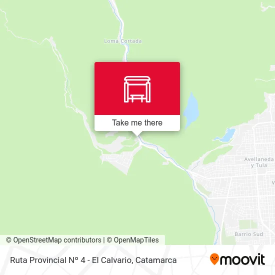 Ruta Provincial Nº 4 - El Calvario map