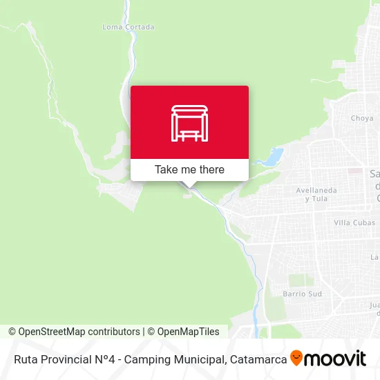 Ruta Provincial Nº4 - Camping Municipal map